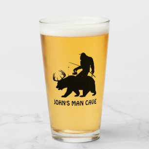 Verre Custom Sasquatch Bigfoot équitation Ours Aller à l