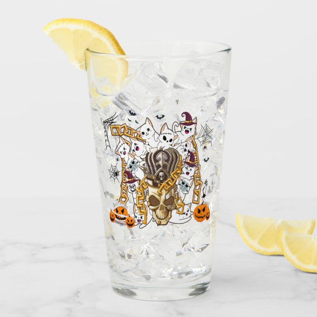 Verre Cute et drôle Éffrayant Malin Chats (Devant glace)