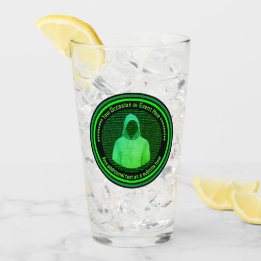 Verre Cyber-pirate de l'événement technologique - Noir e