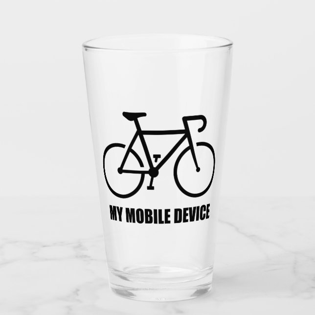 Verre Cyclisme, mon appareil mobile (Devant)