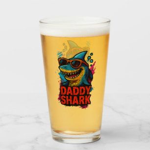 Verre Daddy Shark Fêtes des pères cadeaux