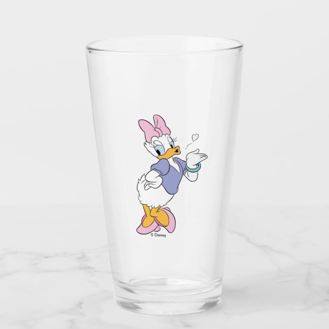 Verre Daisy Duck Blowing a Kiss (Devant)