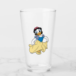 Verre Daisy Duck habillé en blanc neige