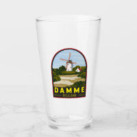 Damme Belgique Retro Travel Art Vintage