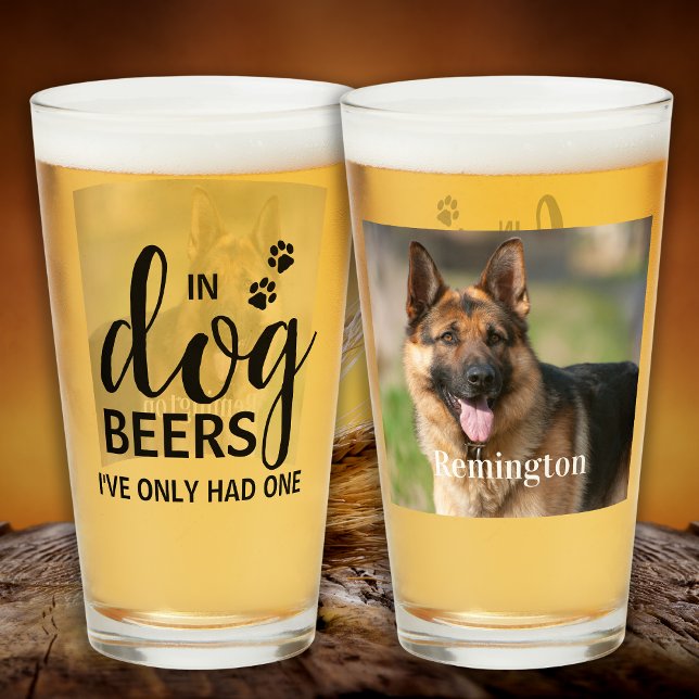 Verre Dans les bières de chien, je n'ai eu qu'une photo  (Créateur téléchargé)