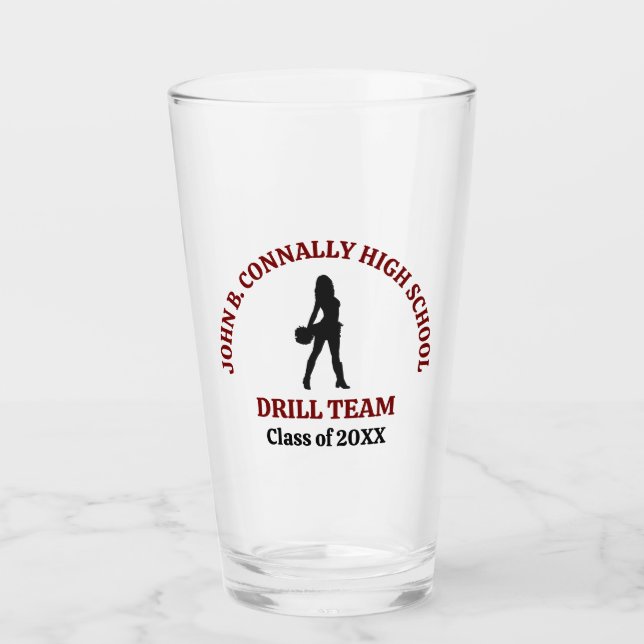 Verre Danseuse de l'équipe de drill de l'école secondair (Devant)