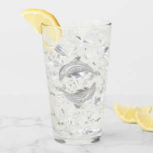 Verre Dauphins argentés
