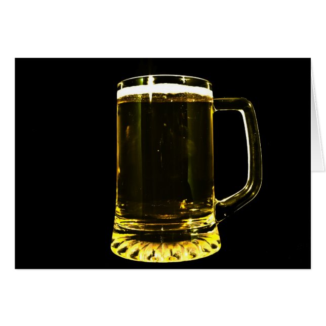 Verre de bière (Devant horizontal)
