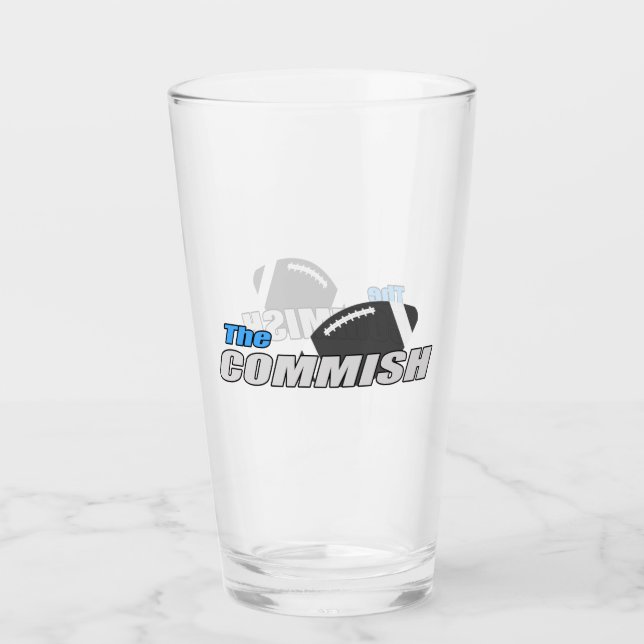 Verre de bière à 16 oz de la Commission (Devant)