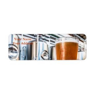 Verre de bière à la microbrasserie