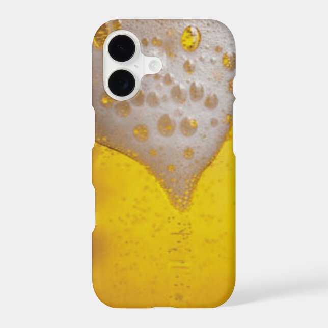 Verre de bière avec bulles et mousse (Verso)