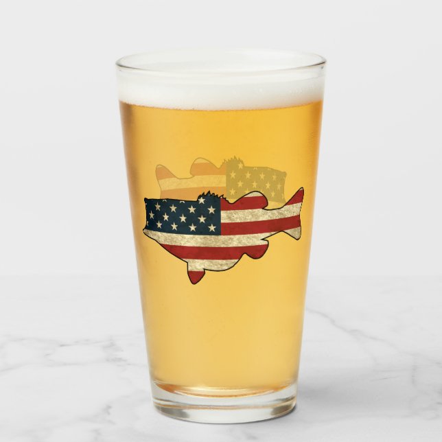 Verre de bière basse américaine (Devant (rempli))