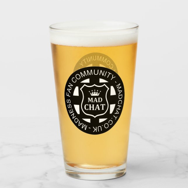 Verre de bière Conversation (Dos (rempli))