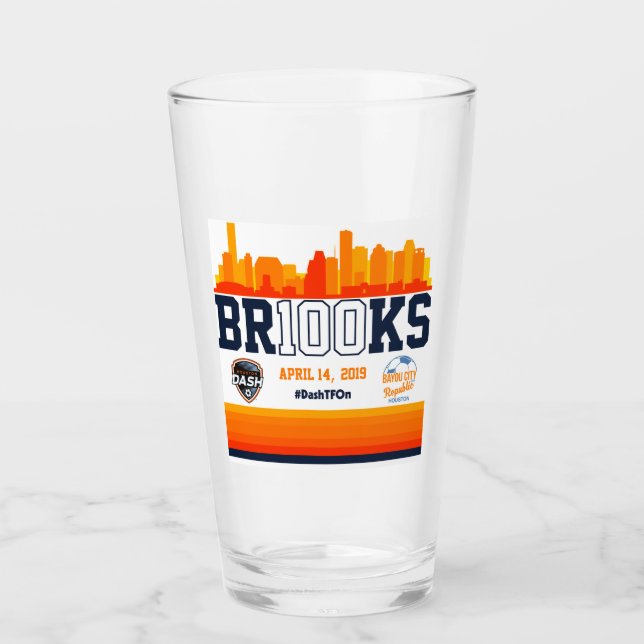 Verre de bière de casquette de ruisseaux ambres (Devant)