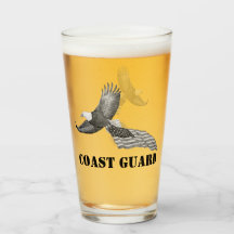Verre de bière Eagle de la Garde côtière