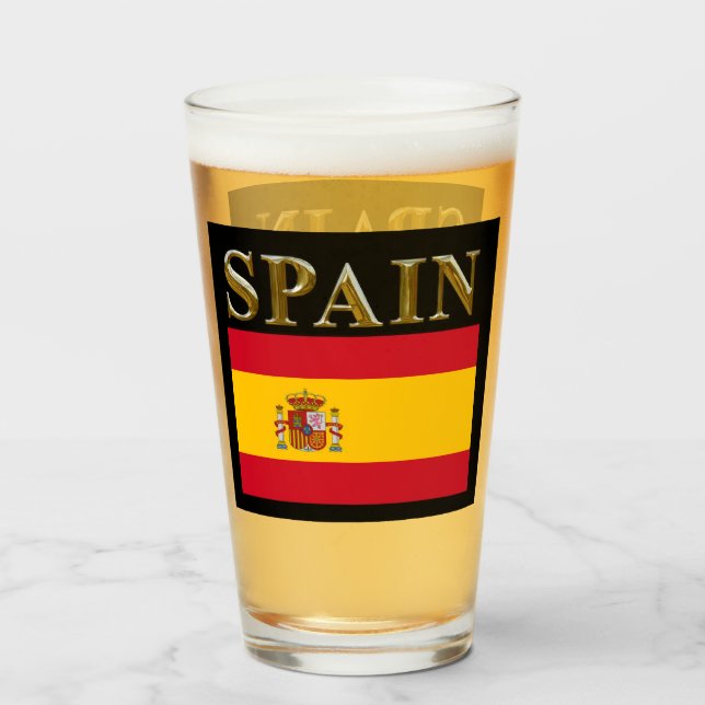VERRE DE BIÈRE ESPAGNOL (Devant (rempli))
