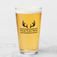 Verre de bière fait sur commande de chasse de
