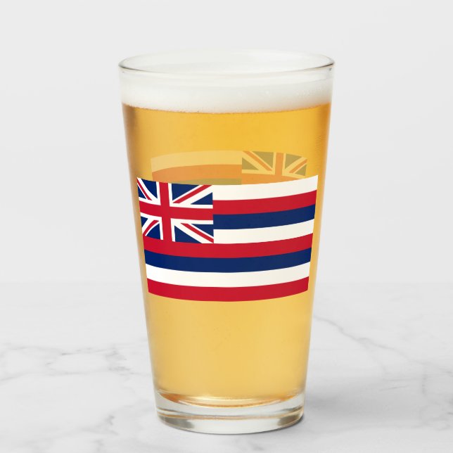 VERRE DE BIÈRE HAWAII (Devant (rempli))