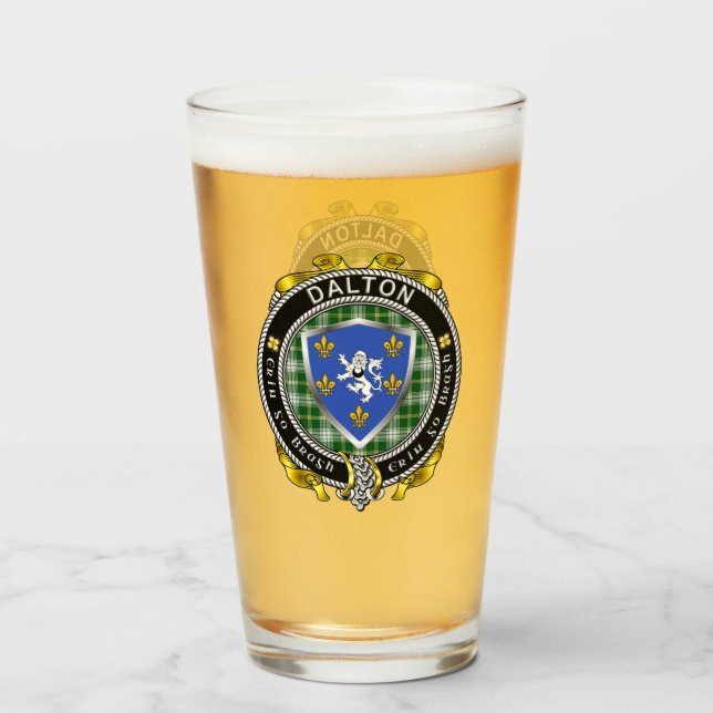Verre de bière irlandaise Dalton (Devant (rempli))