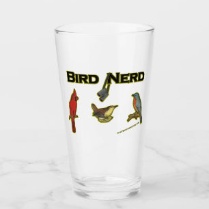Verre de bière Nerd pour les oiseaux