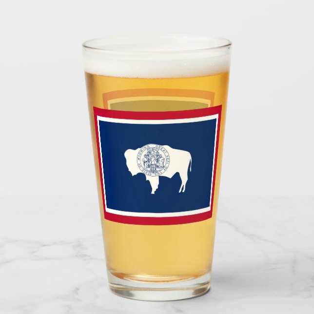 VERRE DE BIÈRE WYOMING (Devant (rempli))