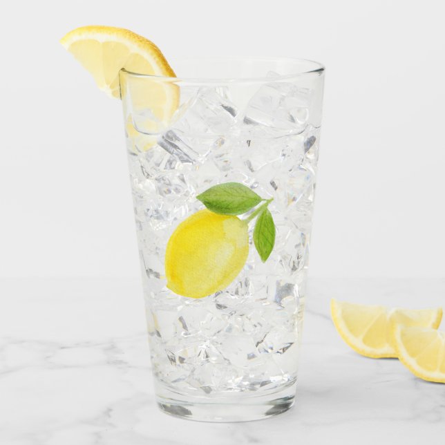 Verre de boissons - citron (Devant glace)