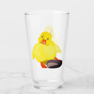 Verre de canard jaune
