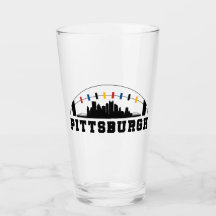 Verre de football Skyline de Pittsburgh