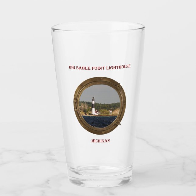 Verre de hublot du phare de Big Sable Point (Devant)