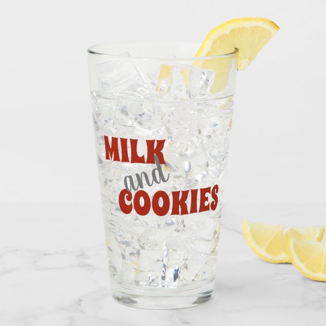 Verre de lait pour Père Noël (Dos glace)