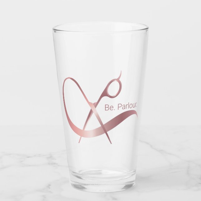 Verre de logo pour être. Parlant. (Devant)