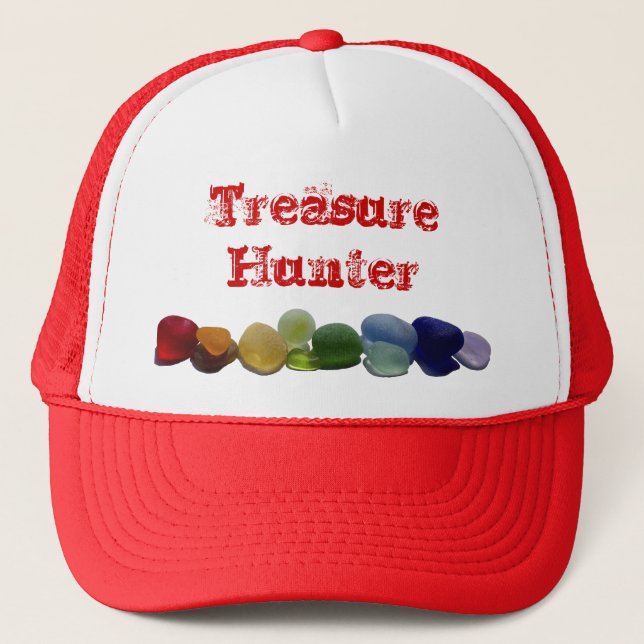 Verre de mer, casquette de baseball en verre (Devant)