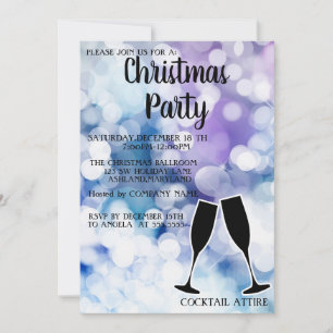 Verre de Noël Parfait, Étincelant Invitation