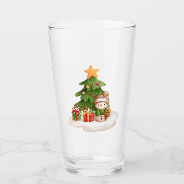 Verre de Noël Snowman (Devant)