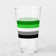 Verre de pinte de drapeau d'Aromantic