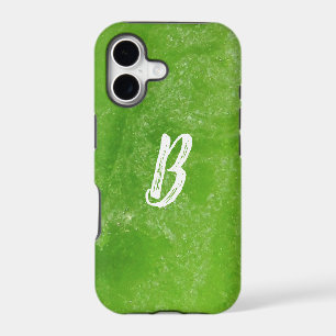 Verre de plage de couleur verte Monogrammé Minimal