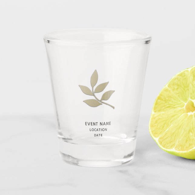 Verre de prise de logo customisé (Devant)