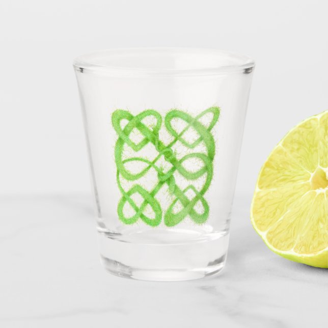Verre de prise de noeud CELTIQUE VERT (Devant)