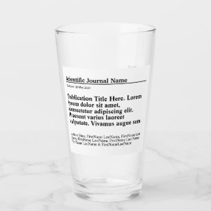 Verre de publication personnalisée - Arrière - pla