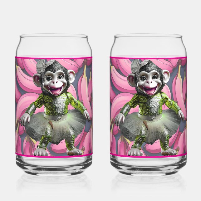 Verre de soda singe en céramique (Recto)