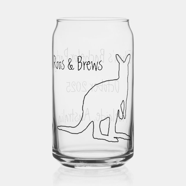 Verre de soirée entre hommes Roos & Brews (Recto)