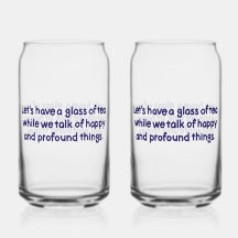 Verre de thé en verre