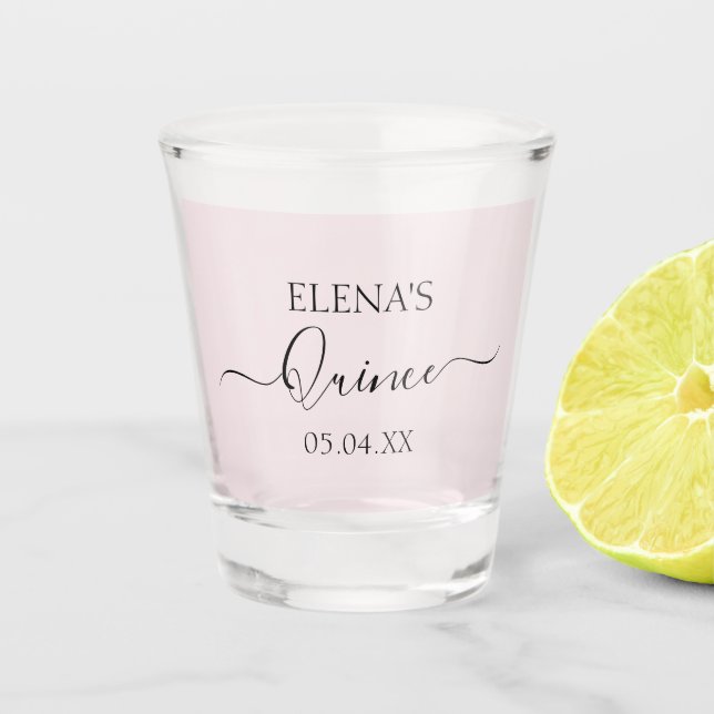 Verre de tir Anniversaire Quinceanera Fête Favoris (Devant)