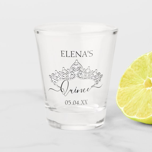 Verre de tir Anniversaire Quinceanera Fête Favoris (Devant)