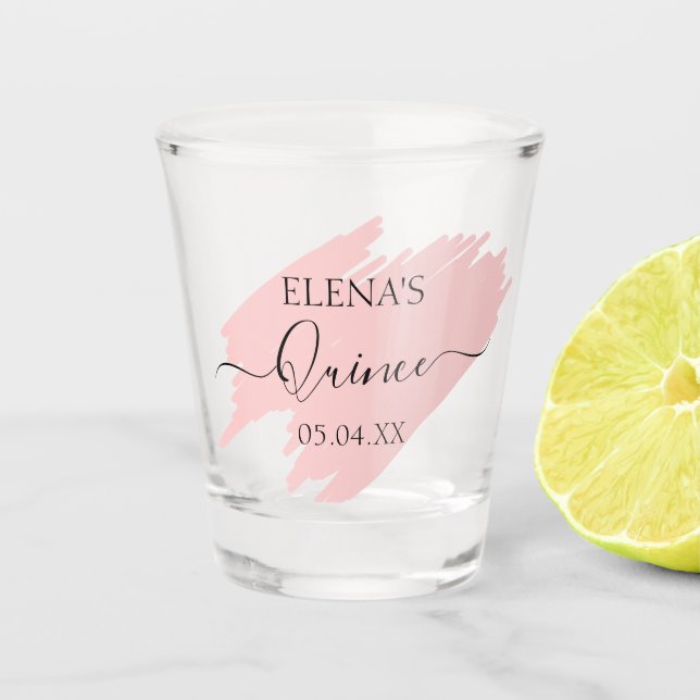 Verre de tir Anniversaire Quinceanera Fête Favoris (Devant)