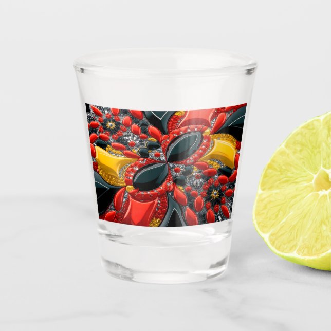 Verre de tir aux couleurs allemandes (Devant)