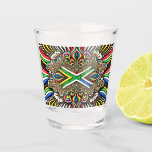 Verre de tir aux couleurs sud-africaines