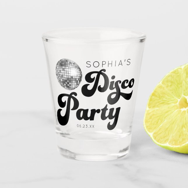 Verre de tir de la soirée disco de bachelorette (Devant)