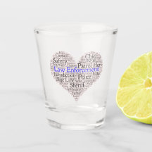Verre de tir de mot de l'application de la loi