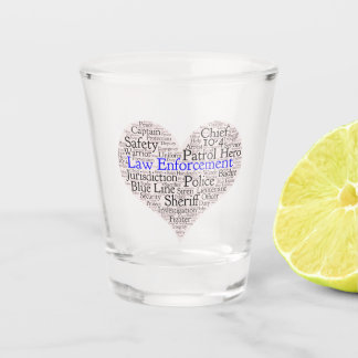 Verre de tir de mot de l'application de la loi